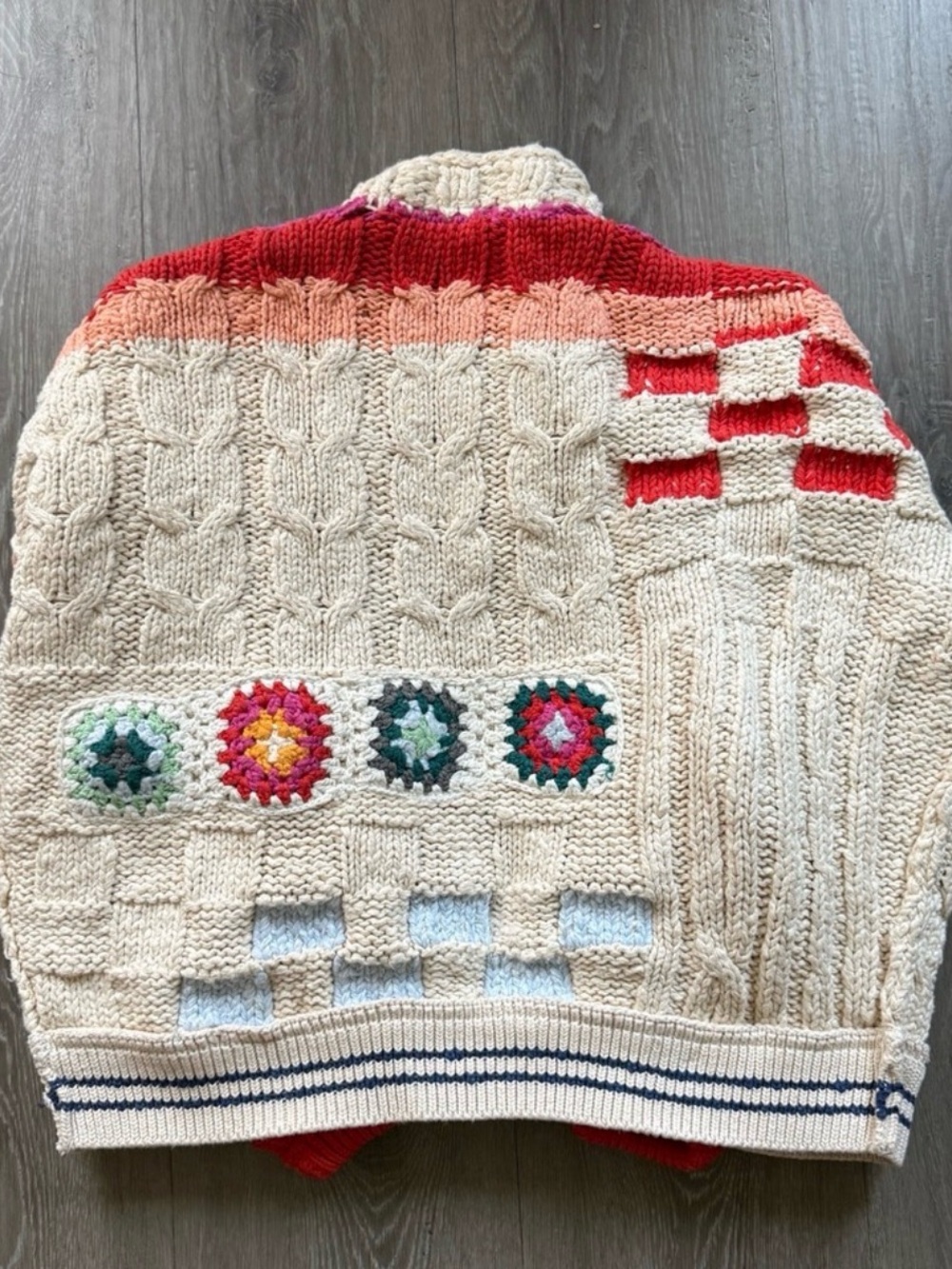 Free People x SAACHI Clear Skies Crochet Cardigan Medium - Picture 3 of 3